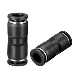 sourcing map Plastic Straight Union Push to Connect Tube Fitting 8mm OD Push Fit Lock 8pcs