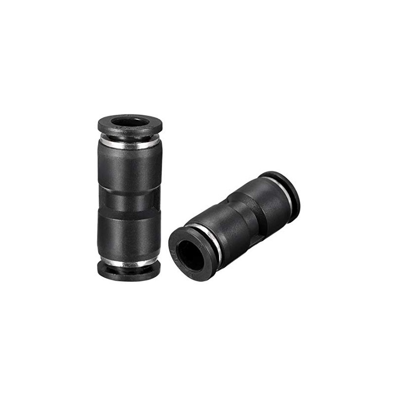 sourcing map Plastic Straight Union Push to Connect Tube Fitting