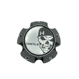Hostile Special Edition Skull Logo Chrome Wheel Center Cap C-8016-D