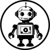 'Cute Robot' Rubber Stamp - Unmounted Design for Crafting &