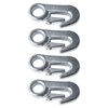 4Pcs Trailer Snap Hook 90mm Iron Tow Hook Safety Chain