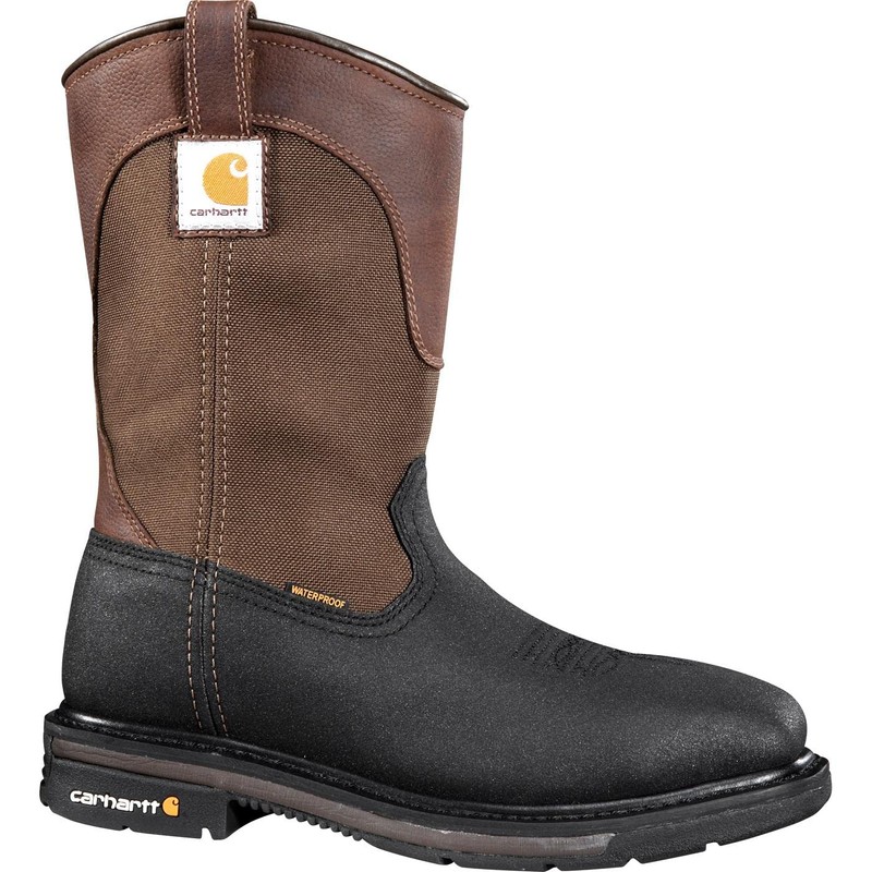 Carhartt Men's 11" Square Toe WP Steel Toe Wellington CMP1258,