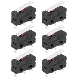 sourcing map 6Pcs KW11-3Z-B 1NO + 1NC Micro Limit Switch 5A 125/250VAC Waterproof Miniature Micro Switches for Precision Components