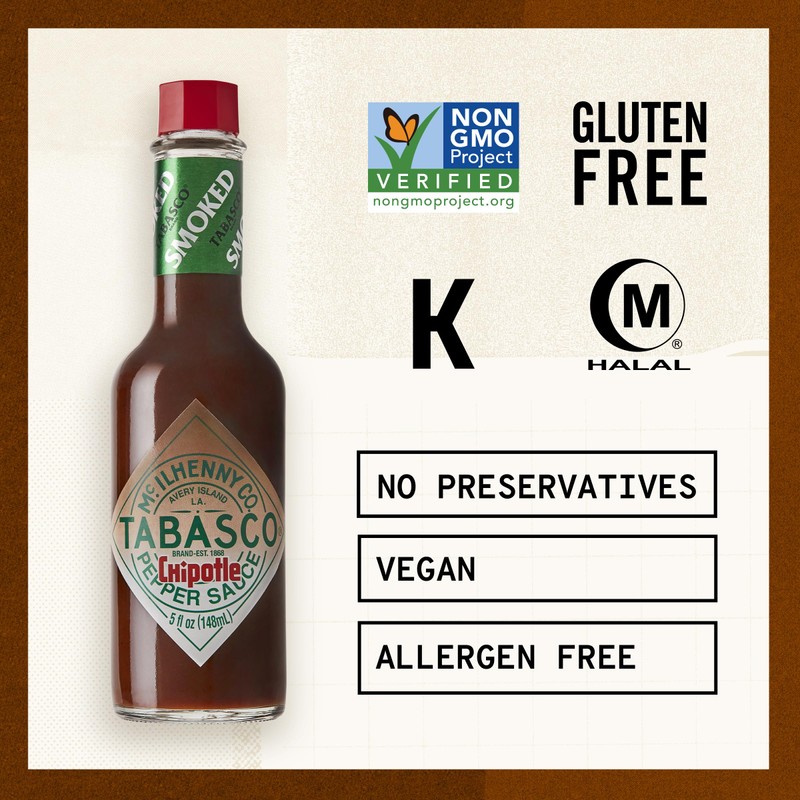TABASCO® Brand Chipotle Pepper Sauce, 5 Fl oz (Pack of