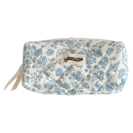 Floral Pencil Case - Floral Portable Cosmetic Bag - Wear-Resistant Pencil Pouch, Girls Cosmetic Bag for Pens, Pencils, Erasers, Color Pens