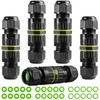 5-Pack IP68 Waterproof 2 Way 3-Core Junction Box Electrical Cable