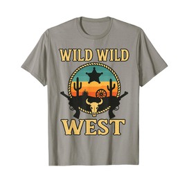 Wild Wild West Design Sonoran Desert Cowboy Saguaro Cactus T-Shirt