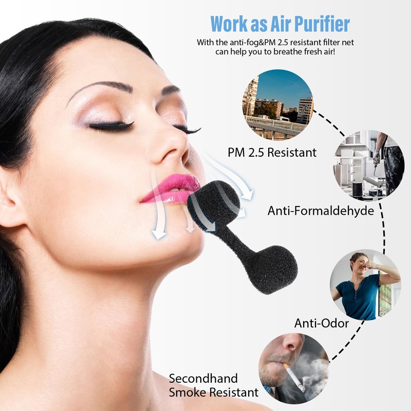 Dimeho 100 Pieces Nose Plug Filter Disposable Nose Dust Filters
