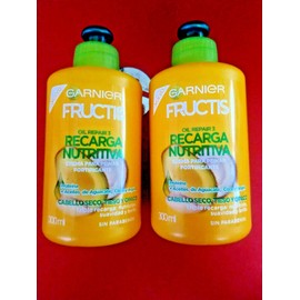 Garnier 2 PACK GARNIER  LEAVE IN CONDITIONER FORTIFICANTE OIL REPAIR 3 RECARGA NUTRITIVA