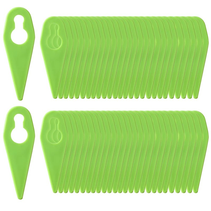 FourShow 50Pcs【PA6】 Plastic Blades Compatible with Gtech Grass Trimmer Strimmer