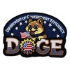Tavashome Funny Humor Cute USA Doge Meme Embroidered Patches, Hook