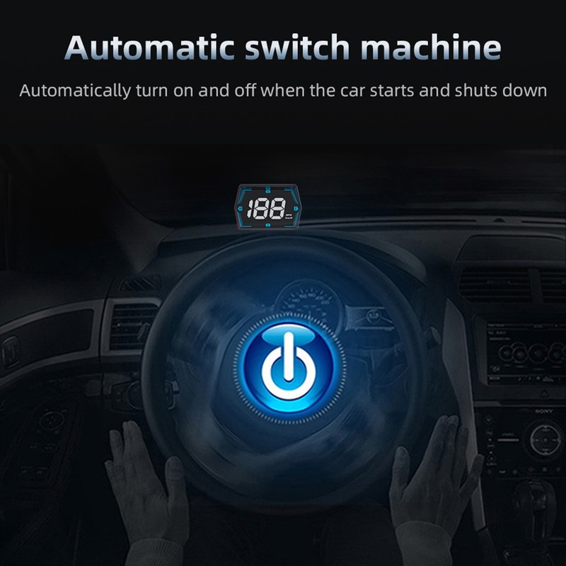 Head Up Display, GPS Speedometer Universal Car Heads-up Display 3