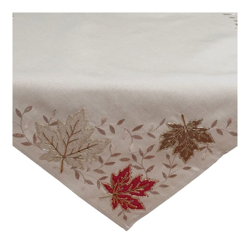 Tablecloth Table Runner Table Runner Cushion Cover Autumn Beige Gold