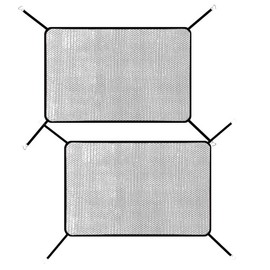 2Pcs Car Grill Net,Heavy-Duty Grille Mesh with Hooks, Universal Front Bumper Vent Insert for Pickup Trucks & Vehicles, Dustproof Air Intake Protection, Durable Car Accessories