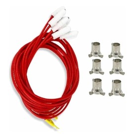 6 bujías con seguros para estufa acros whirlpool 6 pzs