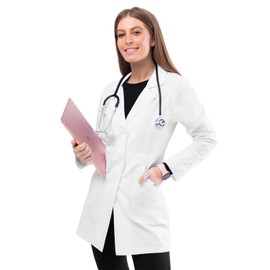 Adar Uniforms, Universal Lab Coats for Women - Perfection 32" Lab Coat - 811 - White - XL