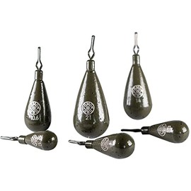 LMAB Tungsten Drop Shot Weight Set Lead Free Drop Shape Painted with Clamp Eye for Dropshot Fishing, Zander Fishing & Bass Fishing (21g)