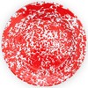 Enamelware Dinner Plate, 10.25 inch, Red/White Splatter (Set of 4)