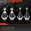 A-Premium Set of 4, Front Upper and Lower Ball Joints