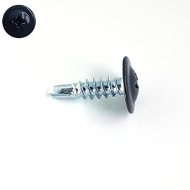 Perffixe 4.2 x 16mm RAL 7016 Charcoal Grey Wide Head Zinc Plated Self Drilling Screws (Pack of 200)