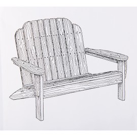 WOODCRAFT Project Paper Plan to Build Adirondack Loveseat - Material Not Included