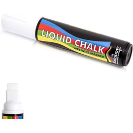 Liquid Chalk Marker Pen Large White - 15mm Nib