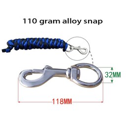 MORECP Horse Halter Set with Lead Rope,Padded, Adjustable Chin Strap & Padded Noseband - 1" Large, Blue-black-MP1132