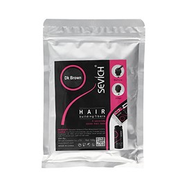 Fibras Capilares de Queratina Sevich 100g Para Cubrir Calvicie, Canas y Dar Volumen Al Cabello (Café Oscuro)