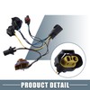 X AUTOHAUX Headlight Headlamp Socket Wiring Harness Adapter 15950809 15782377