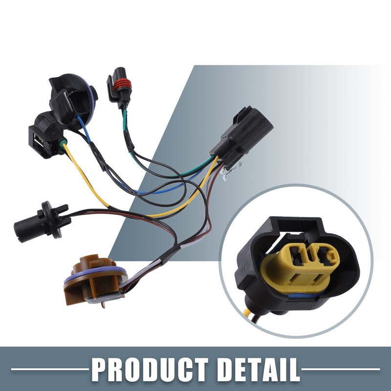 X AUTOHAUX Headlight Headlamp Socket Wiring Harness Adapter 15950809 15782377