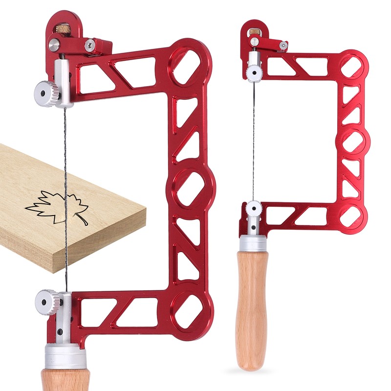 Mini Woodworking Hand Saw U Shape Wooden Handle Coping Saw