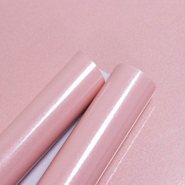 15.8’’×118.1’’Glossy Pink Contact Paper Peel and Stick Countertop Contact Paper Self-Adhesive Removable Glitter Waterproof Wallpaper Decorative Kitchen Cabinet Shelf Drawer Vinyl Film