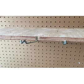 ProCraft Brand (2 Pack) Metal 8 Inch Shelf Bracket Garage Peg Hanger for 1/8" & 1/4" Pegboard