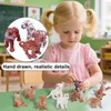 GZXUEHU Set of 12 Forest Animals Frigures Set, Zoo Animal