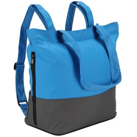 KitBrix TotePack Convertible Tote Bag & Backpack with Zip & Waterproof Base - 28L - Versatile Backpack Tote Bag for Work, Gym, & Travel - Laptop Pocket, Water Bottle Holder, & Luggage Sleeve