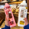 AIMALL Adjustable Kids Water Bottle with Straw, 700ml/24oz Leak-Proof Large