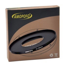 46 to 82mm /46mm to 82mm Step Up Ring Filter Adapter for UV,ND,CPL,Metal Step Up Ring,Compatible with All 46mm Camera Lenses & 82mm Accessories