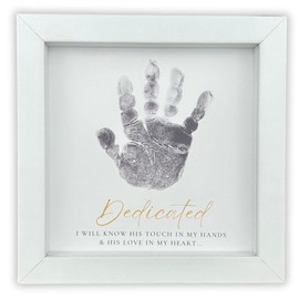 The Grandparent Gift Growing in Faith Handprint Frame, Baby Dedication