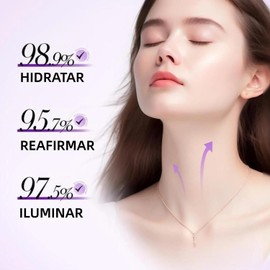 Crema Mágica de Colágeno y Fullerenos para el Cuello, Reafirmante que Tensa y Levanta la piel Flácida, Crema de Colágeno para el Cuello con Cinco Rodillos, Reduce las Arrugas y la Papada (4)