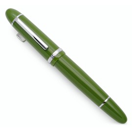 JINHAO X159 Fountain Pen (F Nib 0.5mm, Avocado Green with Silvery Clip)