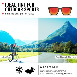 ThunderClap POLARIZED Replacement Lenses for Costa Del Mar Hamlin Sunglasses - Aurora Red