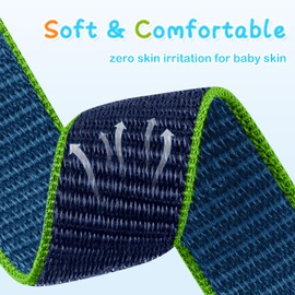 GEAK 3 Pack Kids Nylon Strap Compatible with Gizmo Watch 3 2 1/Gabb Watch 3e 3 2 1 Band Replacement, 20mm Quick Release Solo Loop Cute Stretchy Compatible with Gizmo Watch Band for Kids Boys Girls