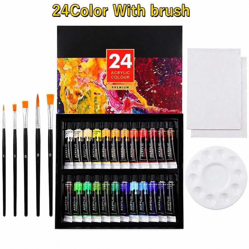 Acrylic Paint Set for Painting & DIY Crafts – 12/24