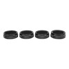 4pcs AC Switch Ring Aluminium Alloy Stylish Rustproof Center Console