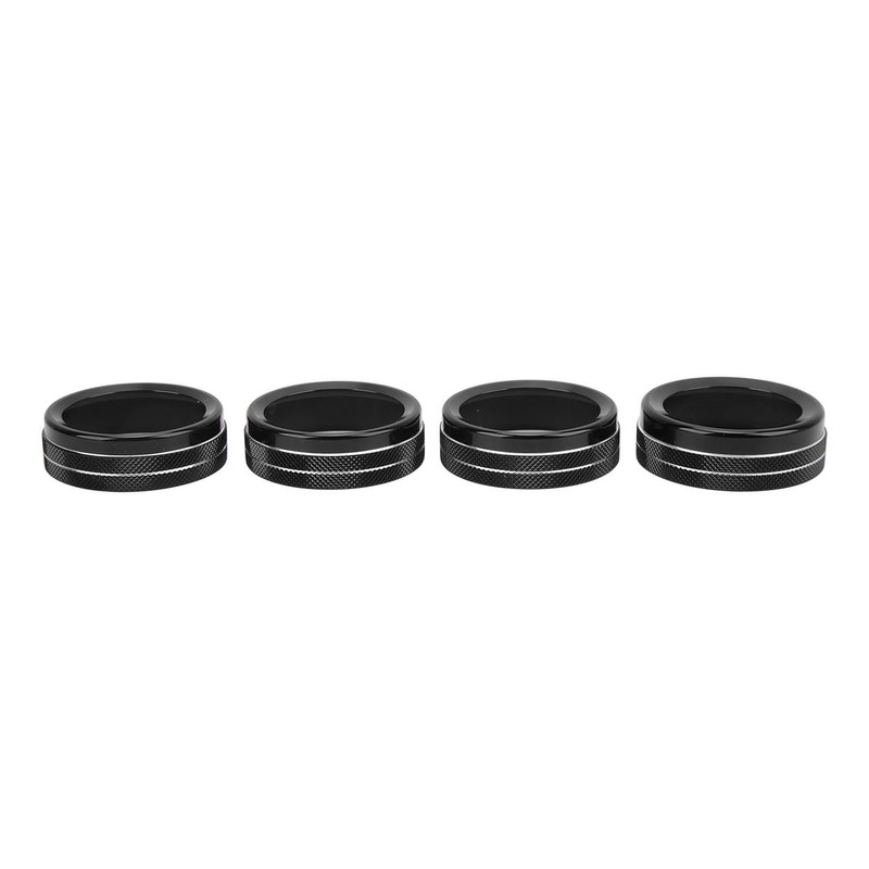 4pcs AC Switch Ring Aluminium Alloy Stylish Rustproof Center Console
