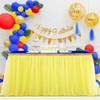 Yellow Tulle Table Skirt Tutu Table Cloths for Parties Baby
