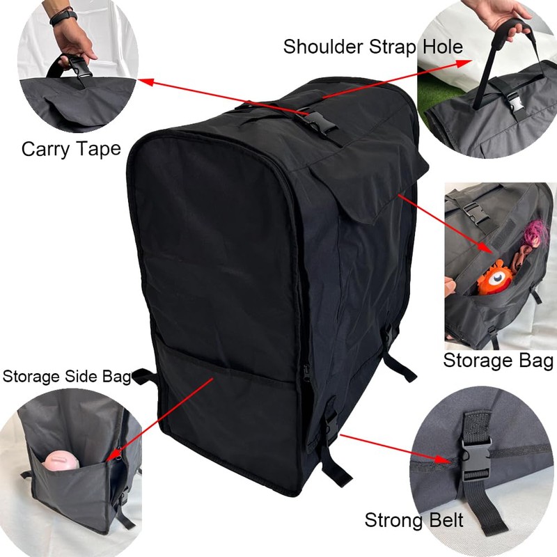 Brogtorl Stroller Backpack, Baby Pram Travel Bag, Baby Stroller Storage