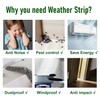 33ft Weather Stripping Brush for Sliding Windows/Doors Frame Side,Pile Self