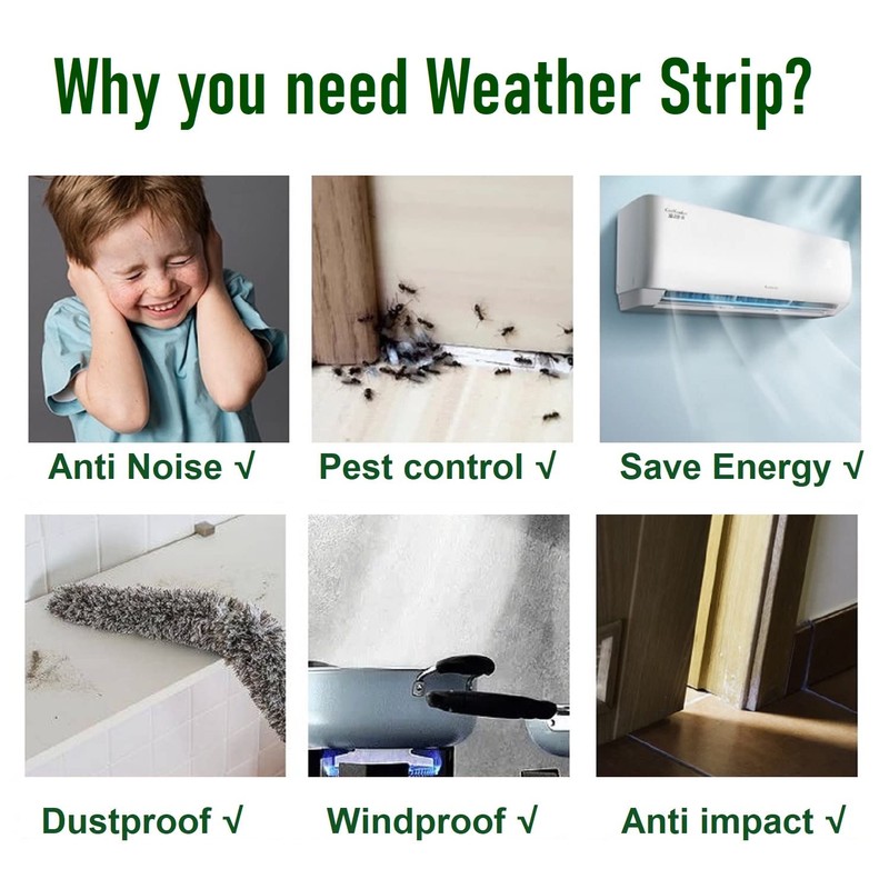 33ft Weather Stripping Brush for Sliding Windows/Doors Frame Side,Pile Self