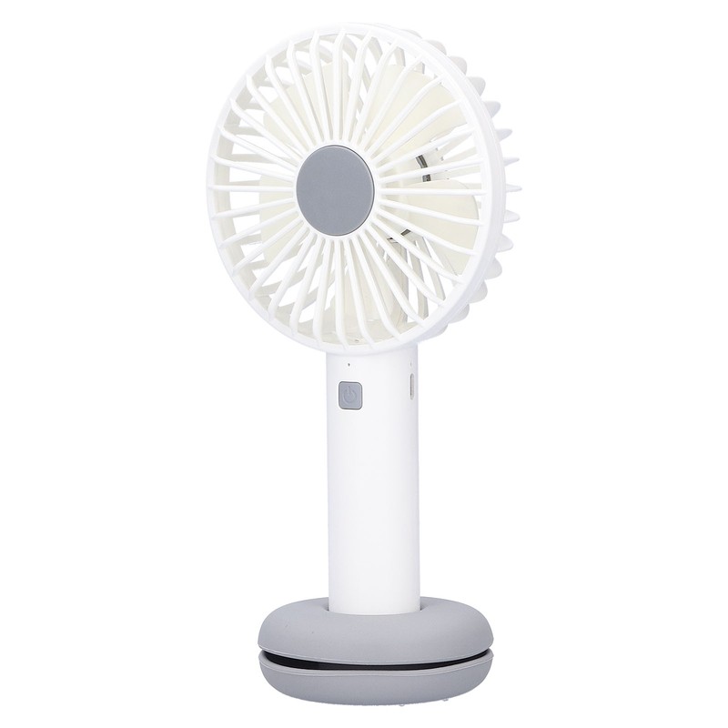 White Donut Shaped Small Fan Portable LED Night Light with